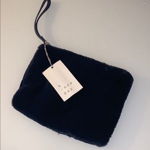 NWT Navy Small Wristlet